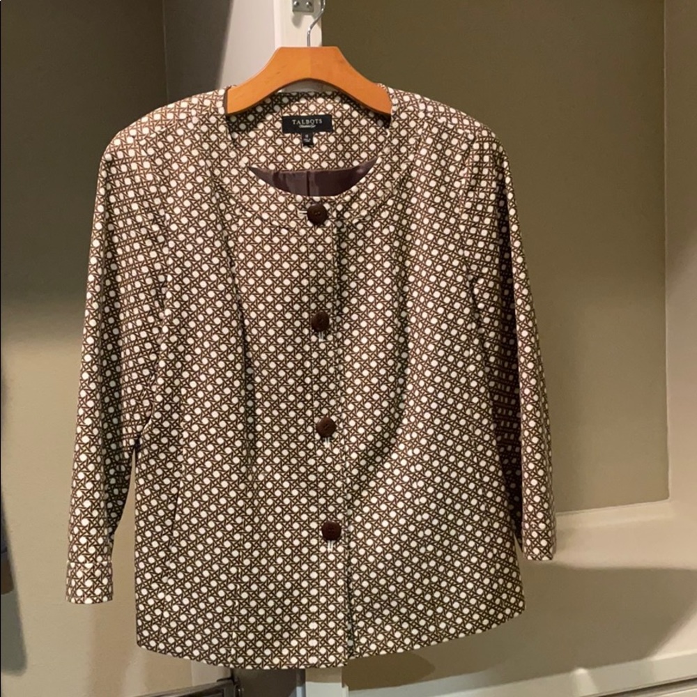 Talbots Three Quarter Sleeve Jacket